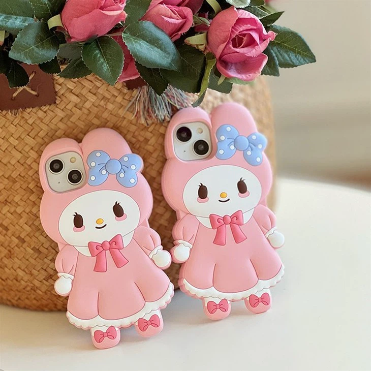 3D Cartoon Rubber Silicone Phone Case For IPhone