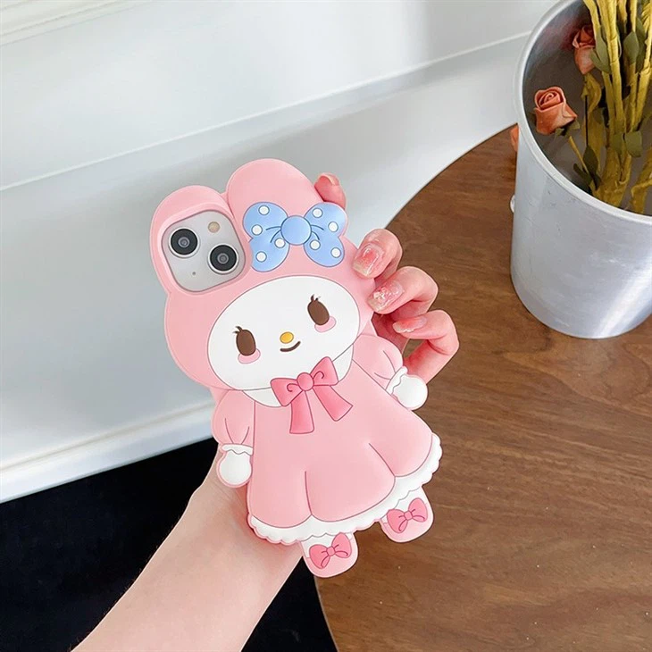 3D Cartoon Rubber Silicone Phone Case For IPhone