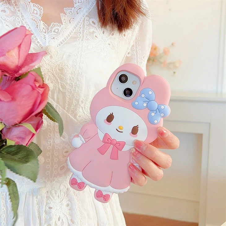 3D Cartoon Rubber Silicone Phone Case For IPhone